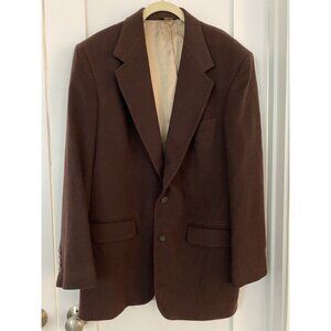 Sport Coat Men’s Size 44 100% Cashmere Lord & Taylor Bill Blass Brown Classic